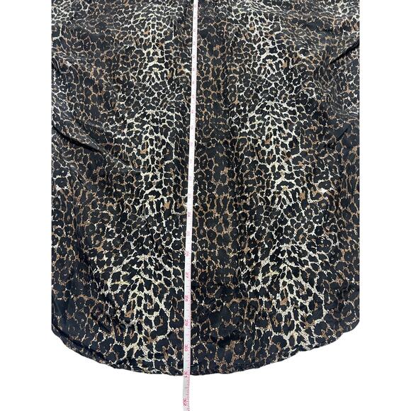 Jeri Marque New York 100% Silk Cheetah Print Women’s Blouse, size M Pre-Loved! - Picture 8 of 8
